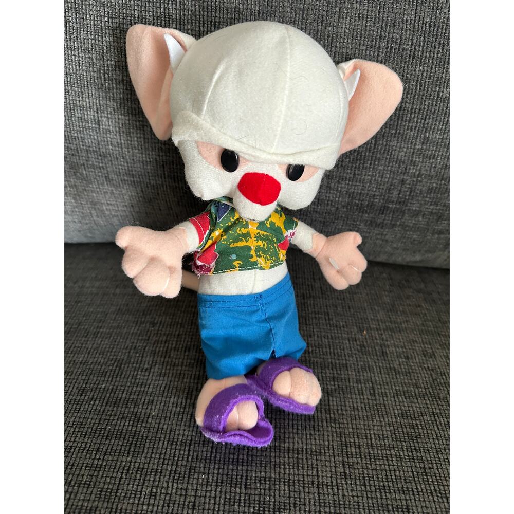 1997 Animaniacs "The Brain" plush doll by Ace Novelty